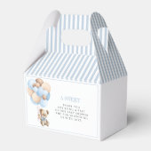 Bear warte Teddybär Baby Boy Duschbox Geschenkschachtel (Rückseite)