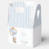 Bear warte Teddybär Baby Boy Duschbox Geschenkschachtel (Geöffnet)