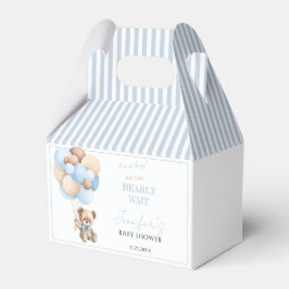 Bear warte Teddybär Baby Boy Duschbox Geschenkschachtel
