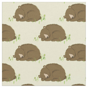Bear Watercolor Baby Kinderzimmer Woodland Animal Stoff
