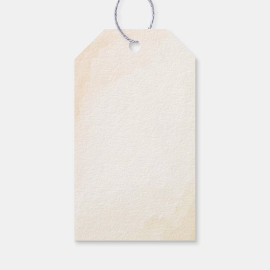 Bear Watercolor - Danke Geschenkanhänger (Rückseite)