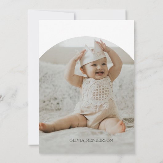 Bear Watercolor Erstgeburtsgeschlecht neutral Einladung (Rückseite)