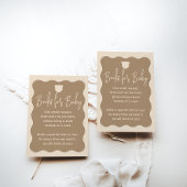 Bear Wavy Frame Book Anfrage Einfache Babydusche Begleitkarte