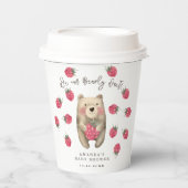Bear - we can bearly wait baby shower pappbecher (Vorderseite)