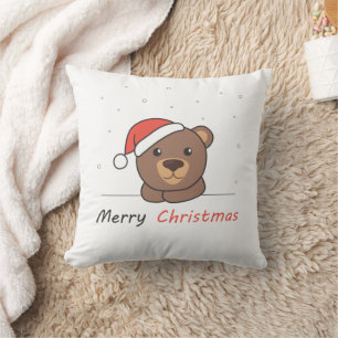 Bear Weihnachtsschnee Wintertiere Bären Kissen