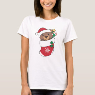 Bear Weihnachtsschnee Wintertiere Bären T-Shirt