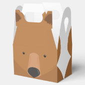 Bear White Brown Animal Fevor Box Geschenkschachtel (Geöffnet)