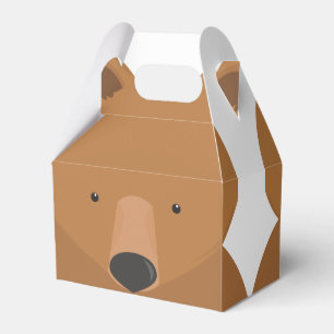 Bear White Brown Animal Fevor Box Geschenkschachtel