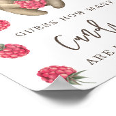 BEAR - Wie viele Bonbons sind im Glas? Poster (Ecke)