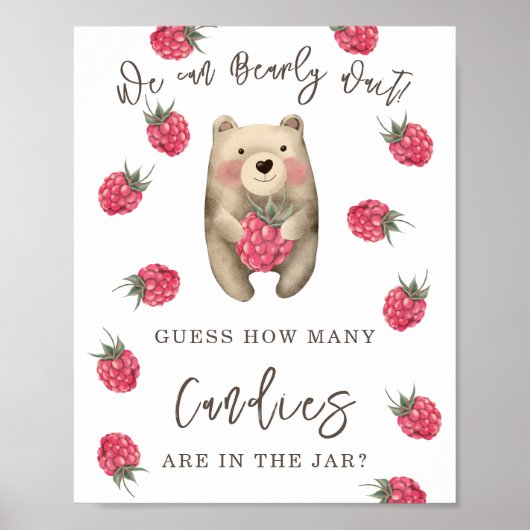 BEAR - Wie viele Bonbons sind im Glas? Poster (Vorne)