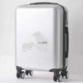 Bear Wild jeden Colour Name Car Aufkleber (Koffer)