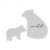 Bear Wild jeden Colour Name Car Aufkleber (Vorderseite)