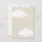 Bear Winter Baby Girl Dusche Einladung (Rückseite)