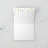 Bear Winter Boy Babydusche Dankeskarte (Innenseite)