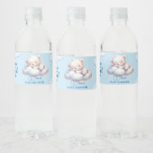 Bear Wir sind auf Cloud 9 Baby Dusche Wasserflaschenetikett (Flaschen)