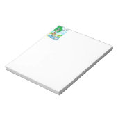 "Bear with Blume" Notepad Notizblock (Rotiert)