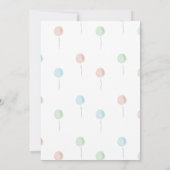 Bear with Books Bearly Wait Gender Reveal Einladung (Rückseite)