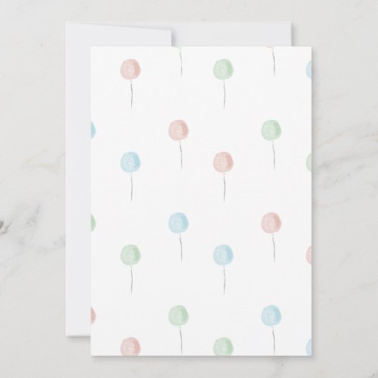 Bear with Books Bearly Wait Gender Reveal Einladung (Rückseite)