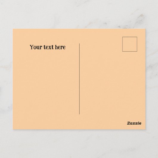 Bear with flowers. Customizable Postkarte (Rückseite)