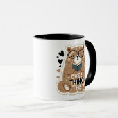 Bear with Glasses - "Overthink This" HeartsJournal Tasse (VorderseiteRechts)