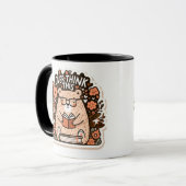 Bear with Glasses - "Überdenken Sie das" Quirk Jou Tasse (Vorderseite Links)