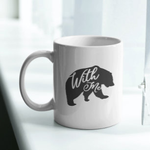 Bear with Me Pun Vater Joke Funny Kaffeetasse
