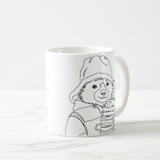 Bear with Sandwiches Kaffeetasse (VorderseiteRechts)
