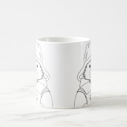 Bear with Sandwiches Kaffeetasse (Mittel)