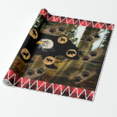 Bear Wolf Eagle Elk Moose Deer Geschenkpapier (Ungerollt)
