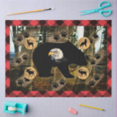 Bear Wolf Elk Moose Deer Eagle Seidenpapier (Basteln)