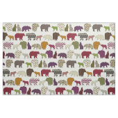 Bear Wolf Geparty Stoff (Fat Quarter (45,7 x 55,9 cm))