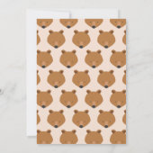 Bear Wonderful Einladung zum 1. Geburtstag (Rückseite)