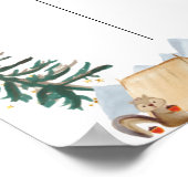 Bear Woodland Animal Camper Stimmzettel Poster (Ecke)