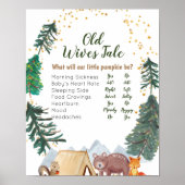 Bear Woodland Tiere Alte Ehefrauen Tales Poster (Vorne)