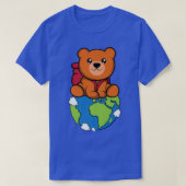 Bear World Backpacker oder Traveller Premium T-Shirt (Design vorne)