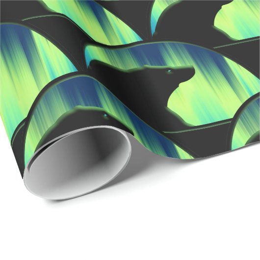 Bear Wrapping Paper Christmas Bear Art Geschenkpap Geschenkpapier (Rolleneckpunkt)