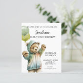 Bear y 1. Geburtstag Adorable Bär (Stehend Vorderseite)