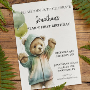 Bear y 1. Geburtstag Adorable Bär