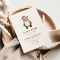 Bear y Merry Erstgeburt Einladung