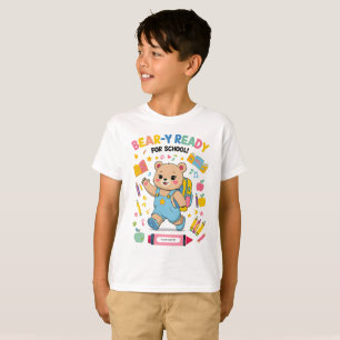 Bear-y-ready for school - Niedlicher Kindergarten T-Shirt