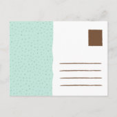 Bear-y Soon Baby Announcement Postcard Ankündigungspostkarte (Rückseite)