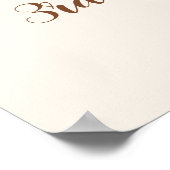 Bear-y Sweet 3rd Birthday – Nursery or Party Poster (Ecke)