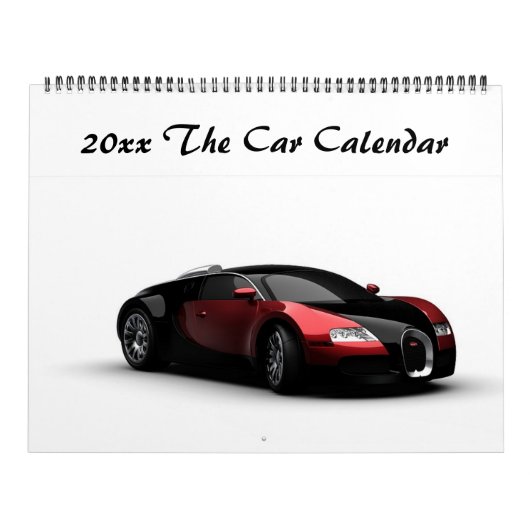 Bearbeitbar 20xx Auto-Kalender Kalender (Titelbild)