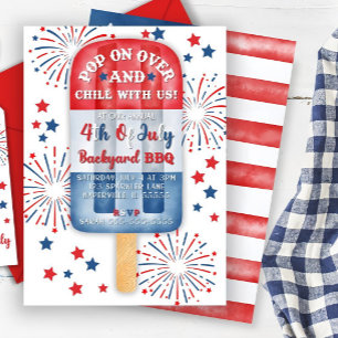 Bearbeitbar 4. Juli Party Amerikanische Unabhängig Einladung