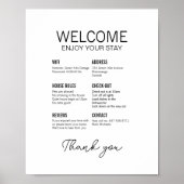Bearbeitbar Airbnb Welcome poster (Vorne)