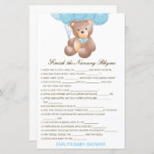 Bearbeitbar Beenden Sie das Kinderzimmer-Rhyme mit (Vorne/Hinten)