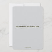 Bearbeitbar Gramophon und Jagd Einladung (Rückseite)