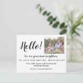 Bearbeitbar Hello Neighbour, New Address, Intro Ankündigungspostkarte (Stehend Vorderseite)