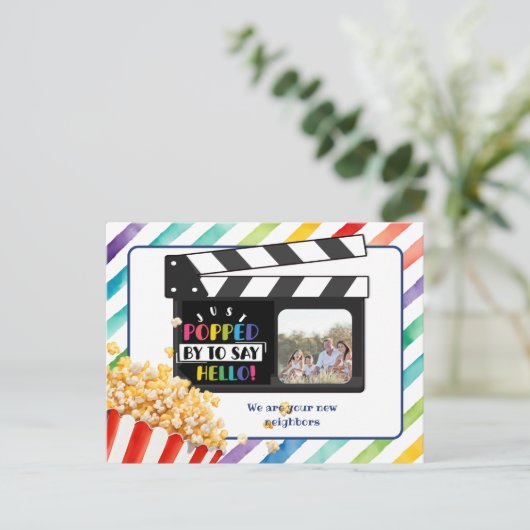 Bearbeitbar Hello Neighbour, New Address, Intro Ankündigungspostkarte (Stehend Vorderseite)