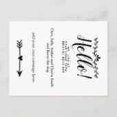 Bearbeitbar Hello Neighbour, New Address, Intro Ankündigungspostkarte (Rückseite)